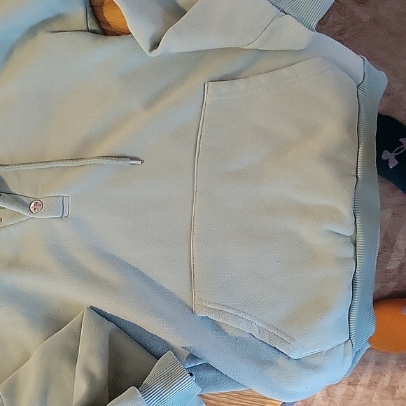 Quarter Button Hooded Sweatshirt - Picture 2 of 2